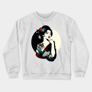 Femme fatale geisha Crewneck Sweatshirt